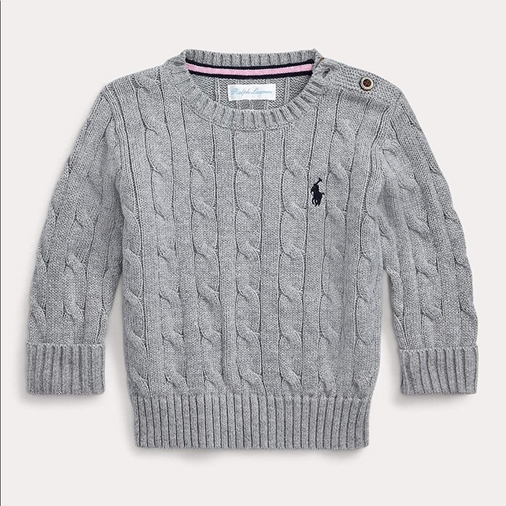Ralph Lauren Cable-Knit Cotton Sweater
